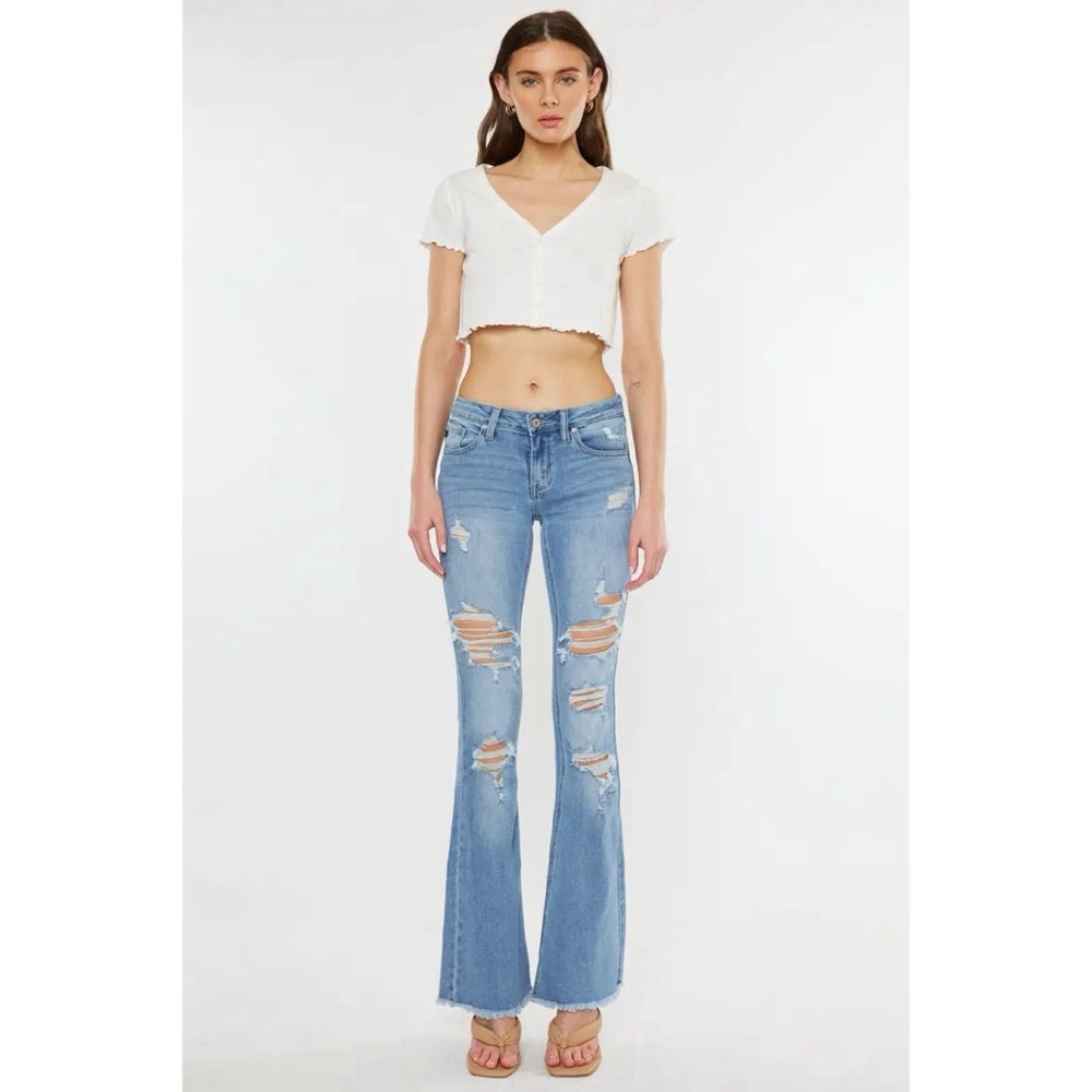 KanCan Tara Mid Rise Flare Jeans